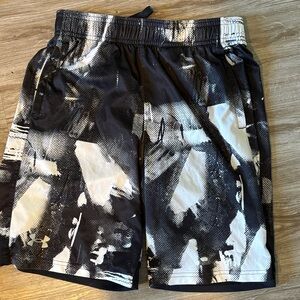 Under Armour Black and White Kids Shorts